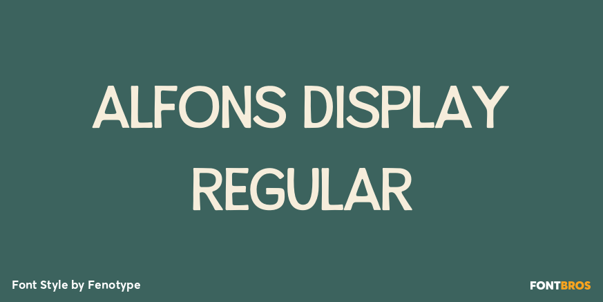 Alfons Display Regular Poster
