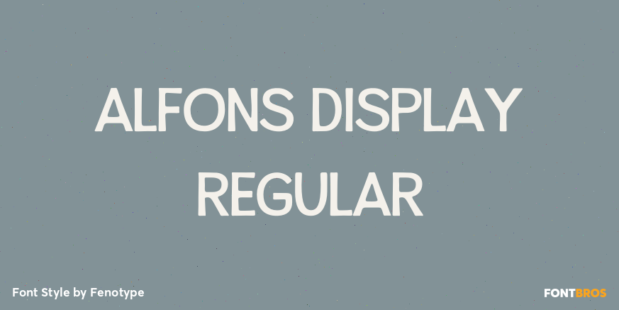 Alfons Display Regular Poster