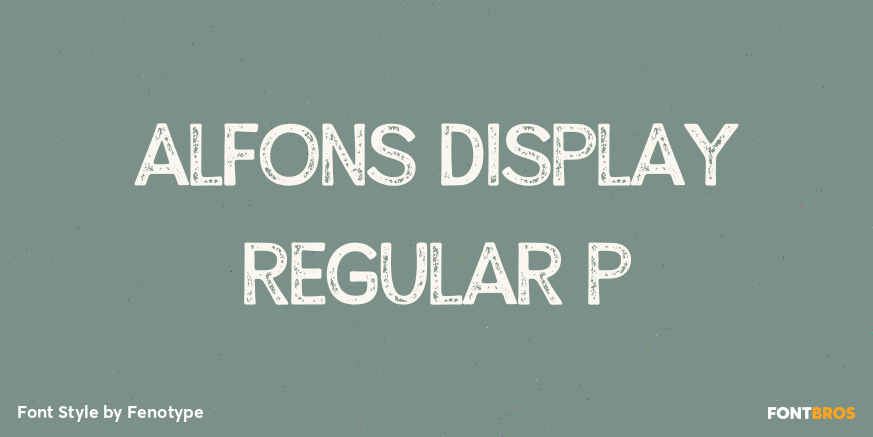 Alfons Display Regular P Poster