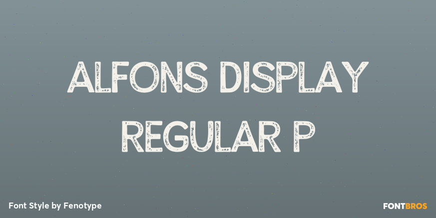 Alfons Display Regular P Poster