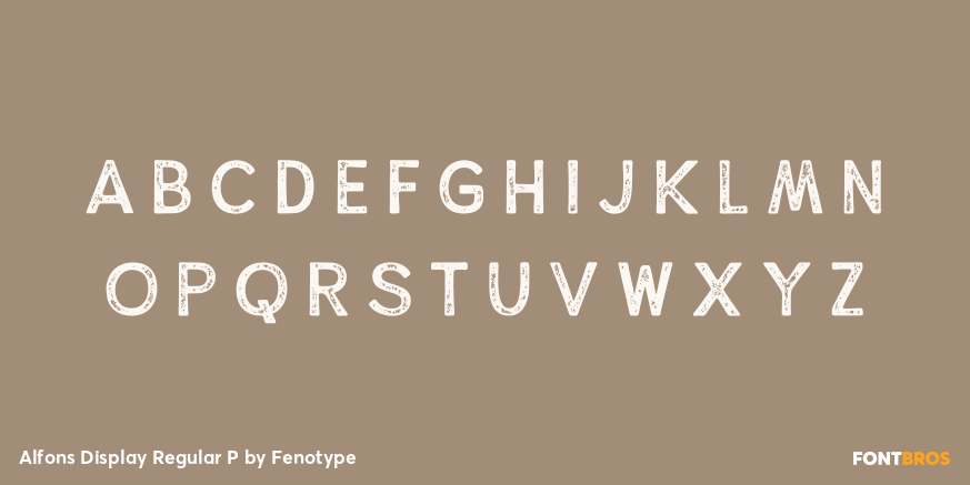 Alfons Display Regular P Font Poster #2