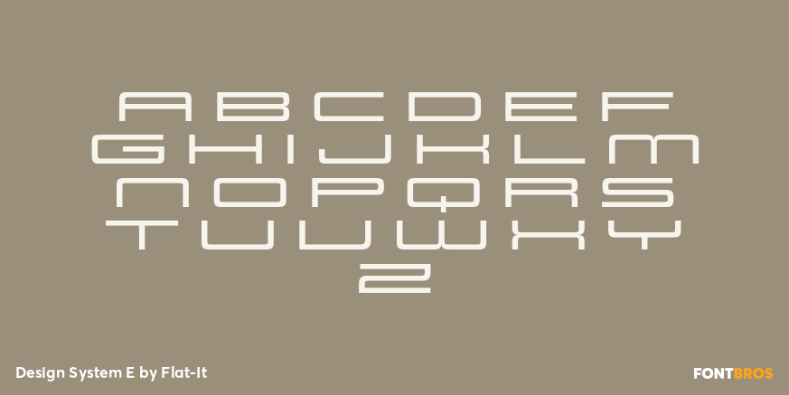 Design System E Font Poster #1