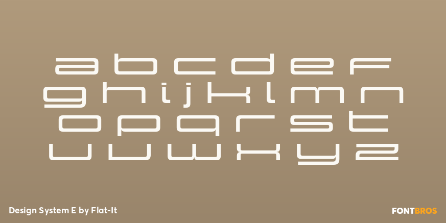 Design System E Font Poster #1