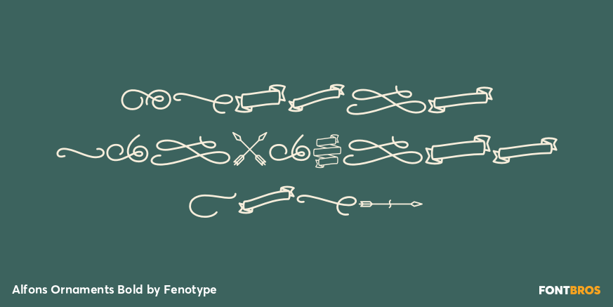 Alfons Ornaments Bold Poster