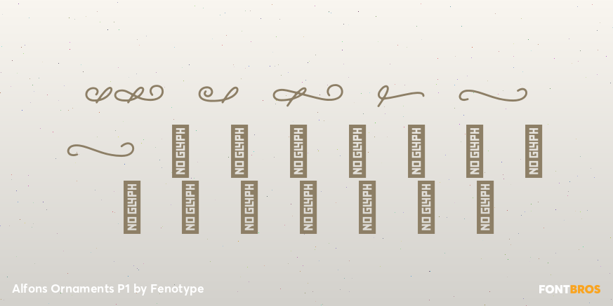 Alfons Ornaments P1 Font Poster #4