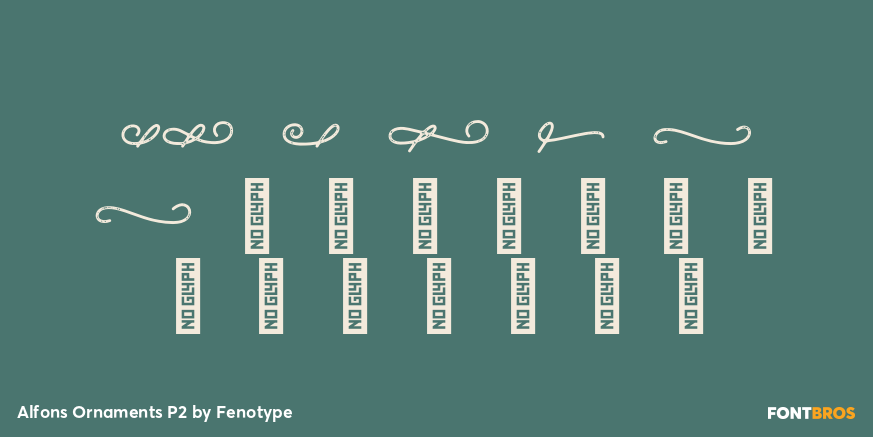 Alfons Ornaments P2 Font Poster #1
