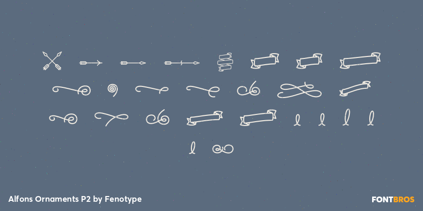 Alfons Ornaments P2 Font Poster #1