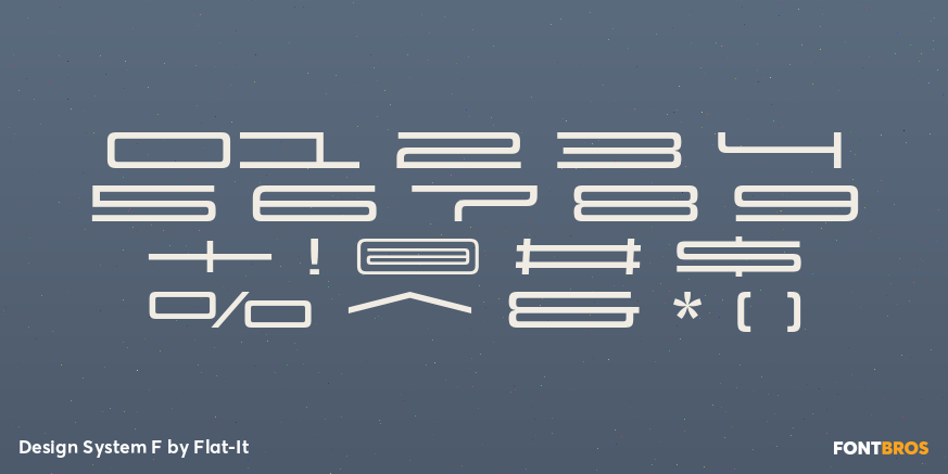 Design System F Font Poster #1