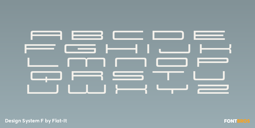 Design System F Font Poster #1