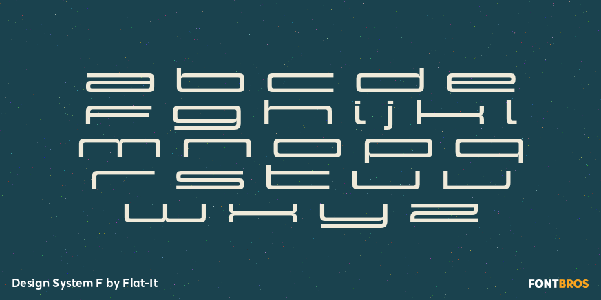 Design System F Font Poster #1