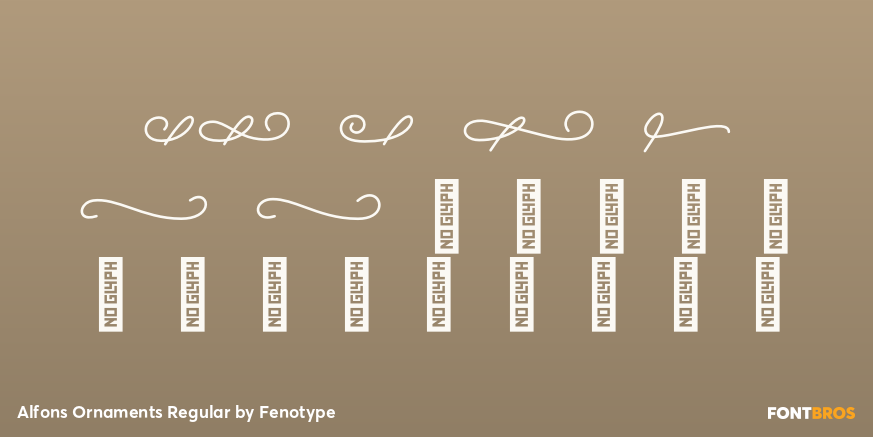 Alfons Ornaments Regular Font Poster #1