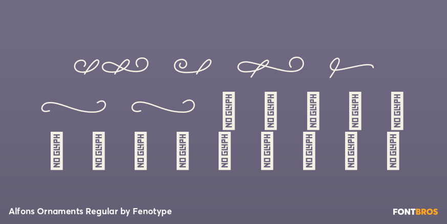 Alfons Ornaments Regular Font Poster #4