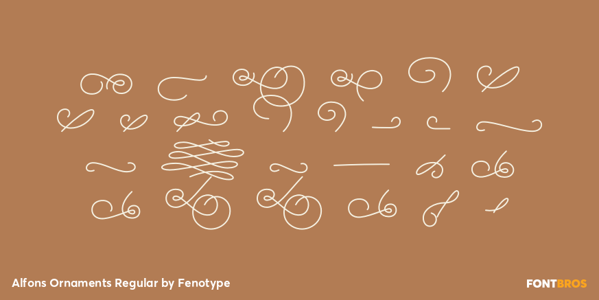 Alfons Ornaments Regular Font Poster #1