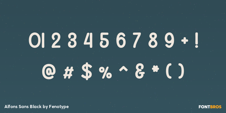 Alfons Sans Black Font Poster #4