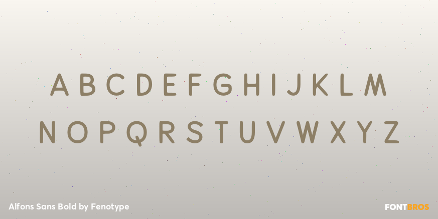 Alfons Sans Bold Font Poster #3