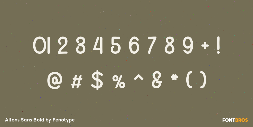 Alfons Sans Bold Font Poster #4