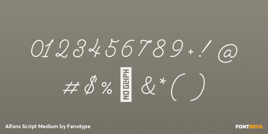 Alfons Script Medium Font Poster #4