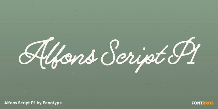 Alfons Script P1 Poster