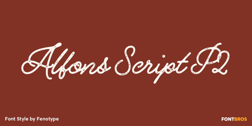 Alfons Script P2 Font Poster #1