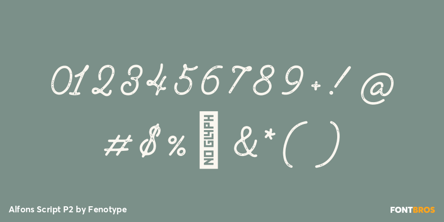 Alfons Script P2 Font Poster #1