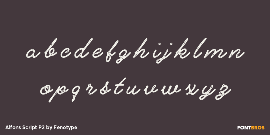 Alfons Script P2 Font Poster #3