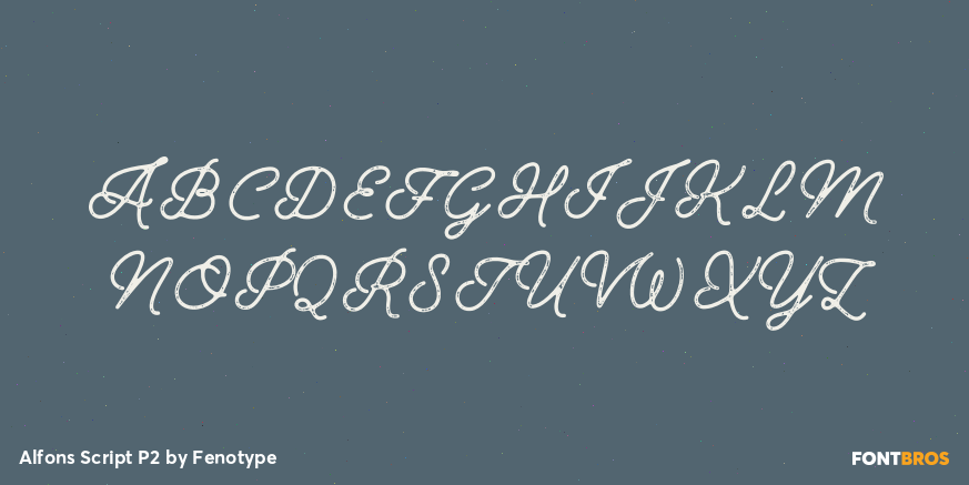 Alfons Script P2 Font Poster #1