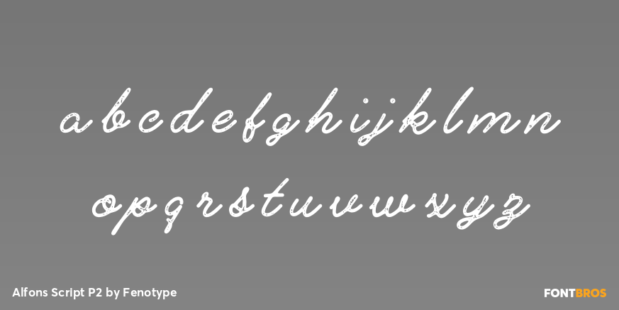 Alfons Script P2 Font Poster #1