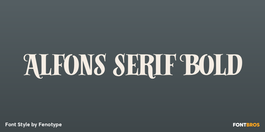 Alfons Serif Bold Poster