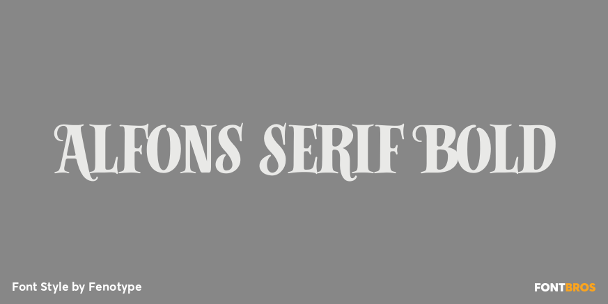 Alfons Serif Bold Poster