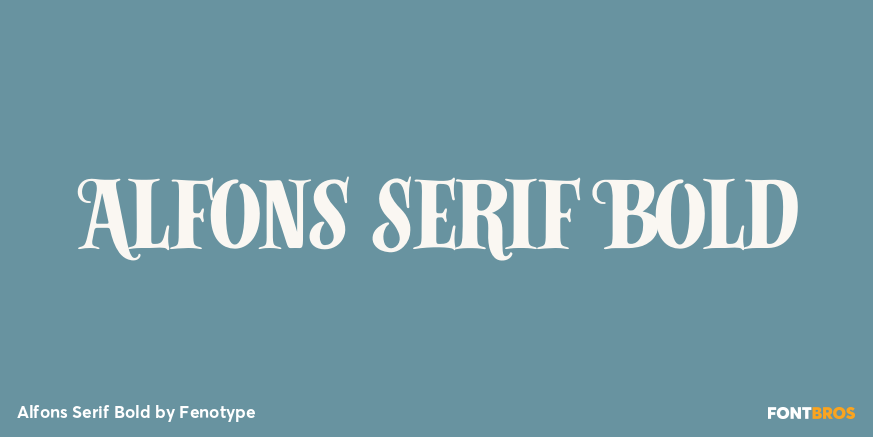 Alfons Serif Bold Poster