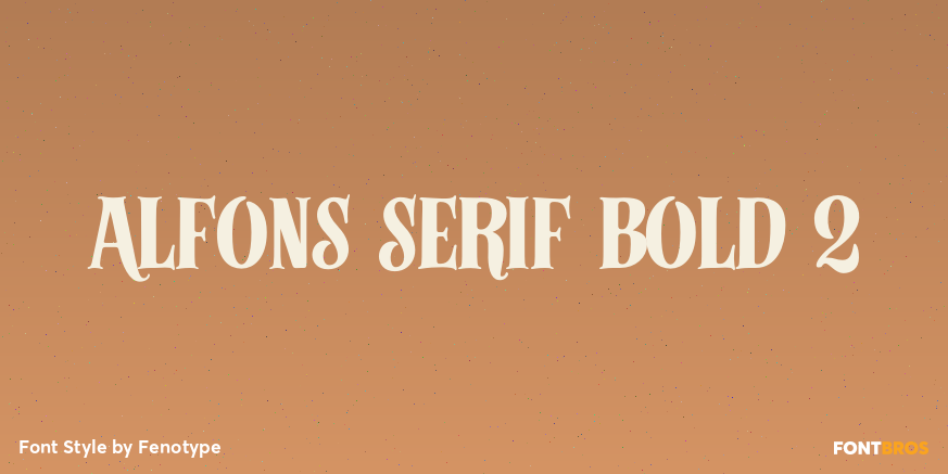 Alfons Serif Bold 2 Poster
