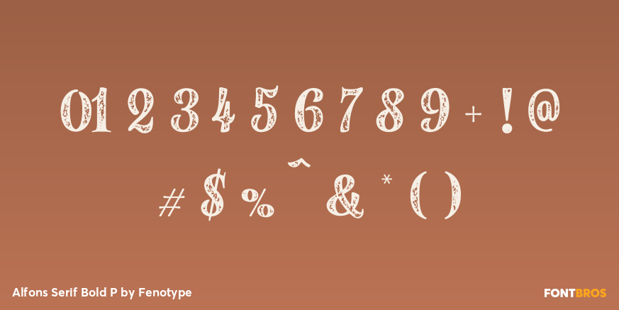 Alfons Serif Bold P Font Poster #1