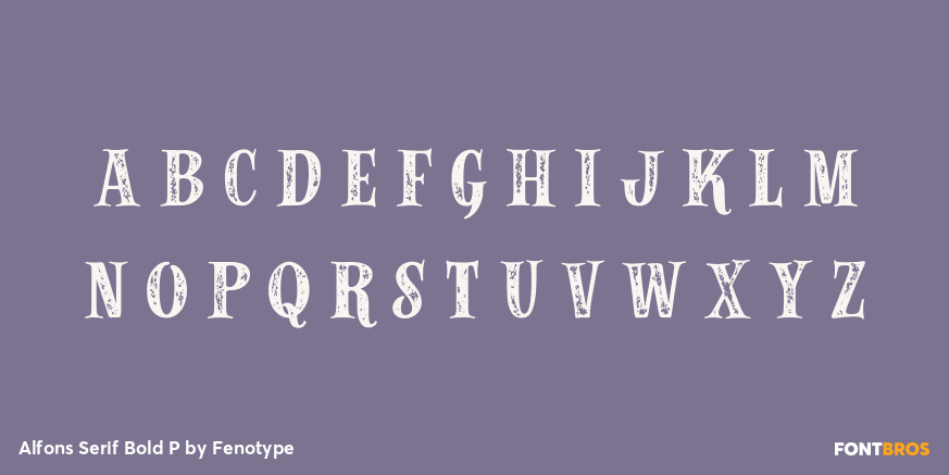 Alfons Serif Bold P Font Poster #1