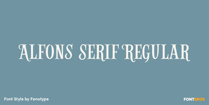 Alfons Serif Regular Poster