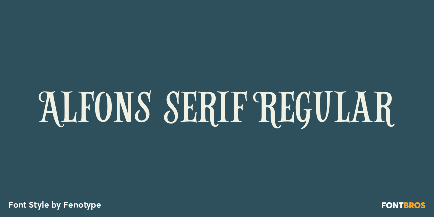 Alfons Serif Regular Poster