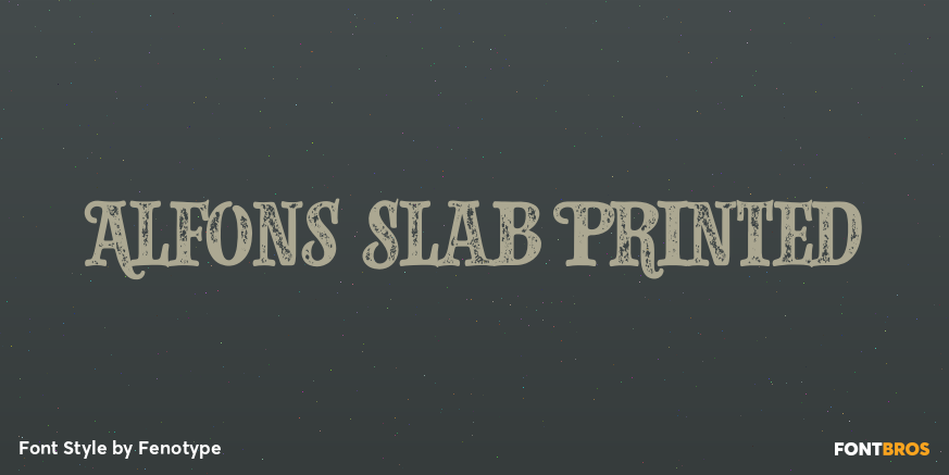 Alfons Slab Printed Poster