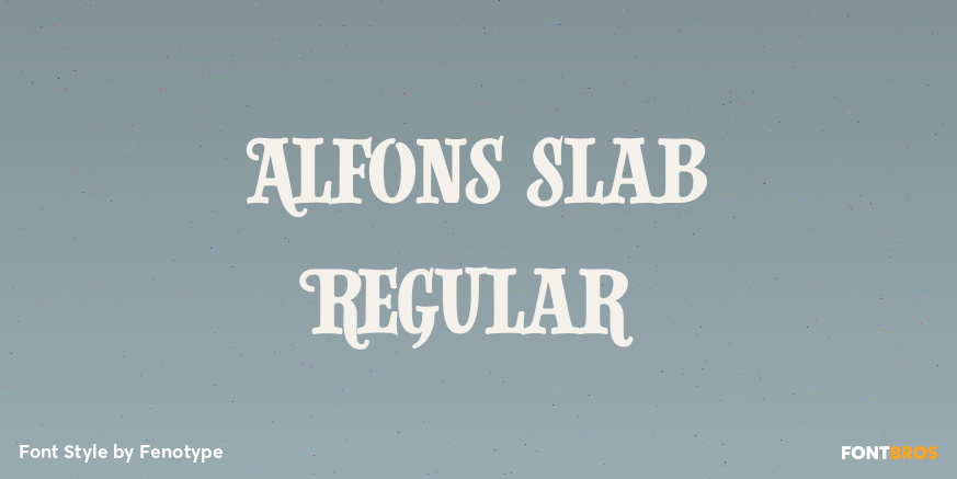 Alfons Slab Regular Poster