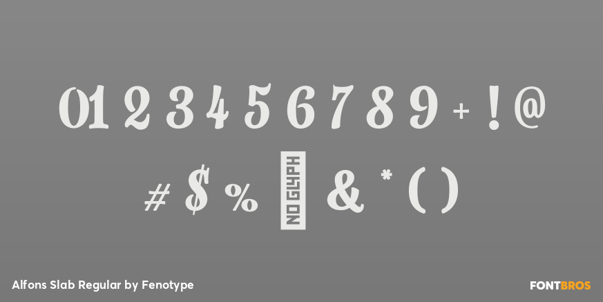 Alfons Slab Regular Font Poster #1