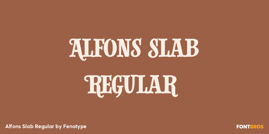 Alfons Slab Regular Poster