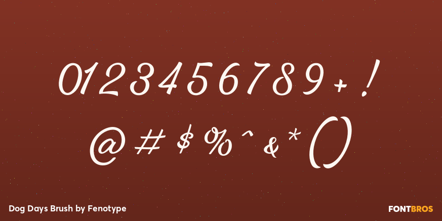 Dog Days Brush Font Poster #1