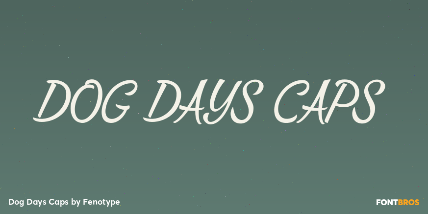Dog Days Caps Font Poster #1