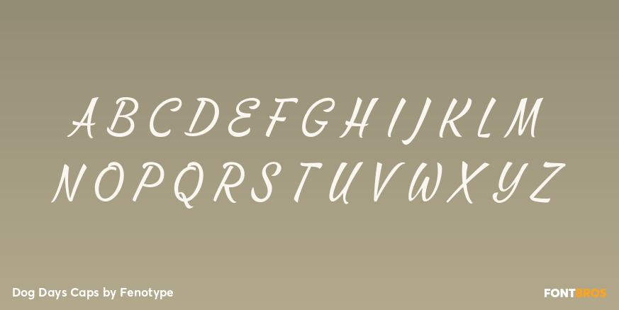 Dog Days Caps Font Poster #2