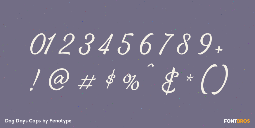 Dog Days Caps Font Poster #4