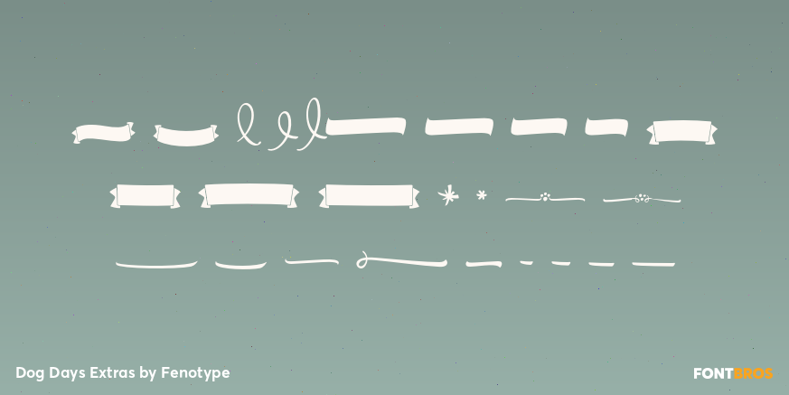 Dog Days Extras Font Poster #1