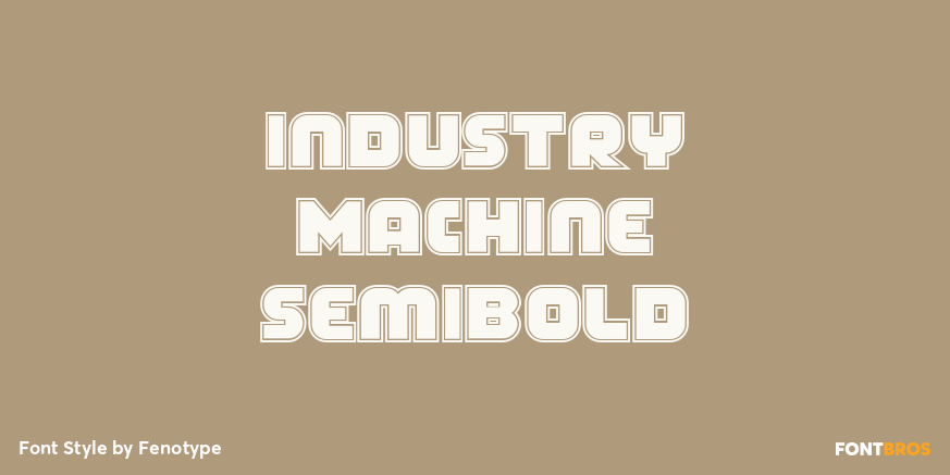 Industry Machine Semibold Font Poster #1