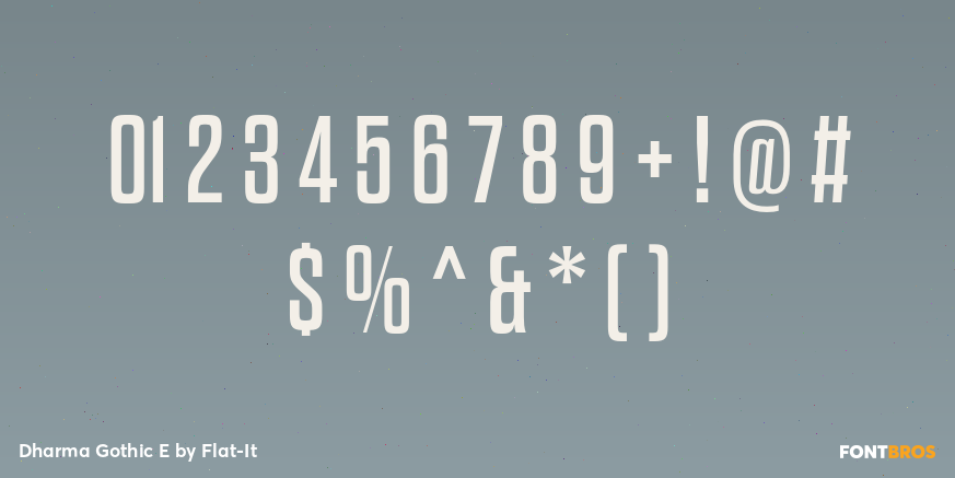 Dharma Gothic E Font Poster #1