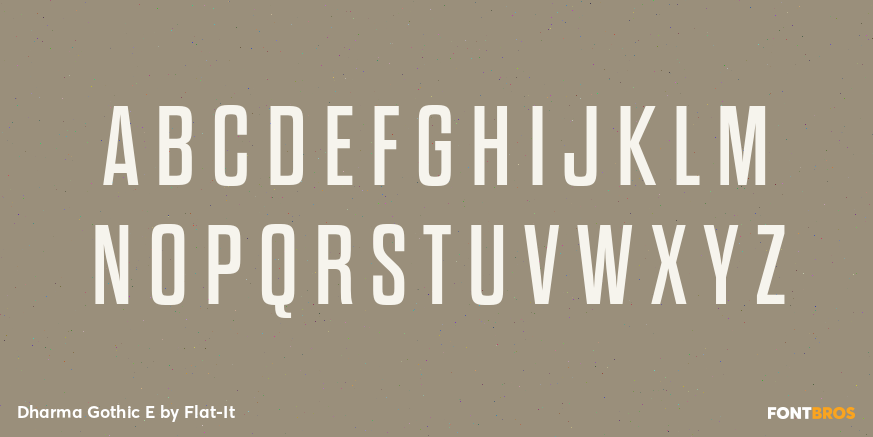 Dharma Gothic E Font Poster #1
