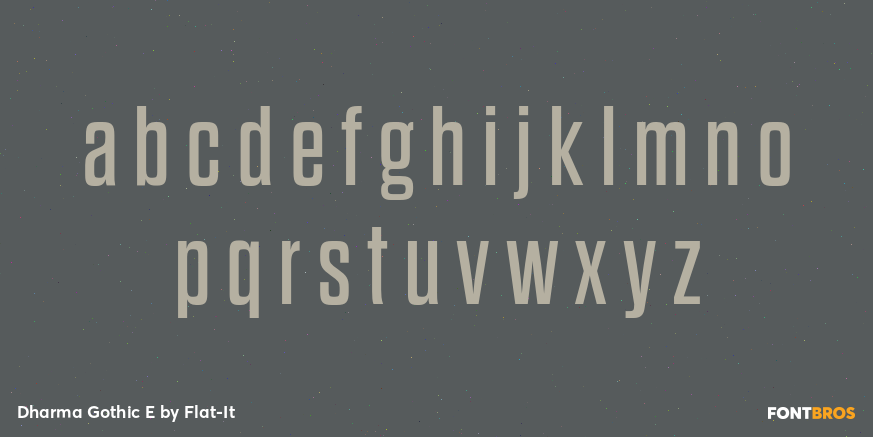 Dharma Gothic E Font Poster #1