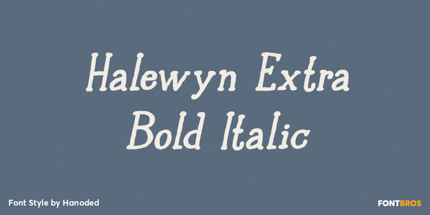 Halewyn Extra Bold Italic Font Poster #1