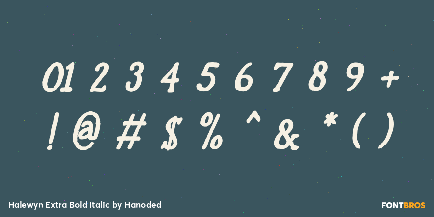 Halewyn Extra Bold Italic Font Poster #1
